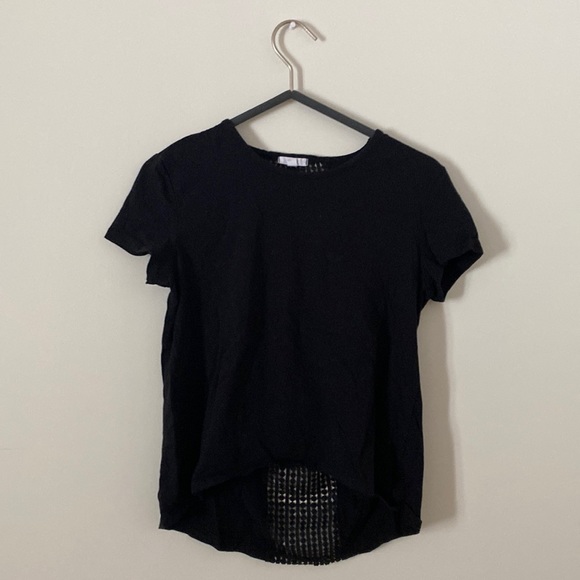 Black t-shirt with see through back - Picture 1 of 3